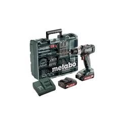 Bore- & Skruemaskiner ^ Metabo BS 18 L 2X2,0 13MM BORE-/SKRUEMASKINE AKKU MED BATTERI