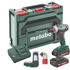 Bore- & Skruemaskiner ^ Metabo BS 18 QUICK BORE-/SKRUEMASKINE AKKU MED BATTERI OG LADER