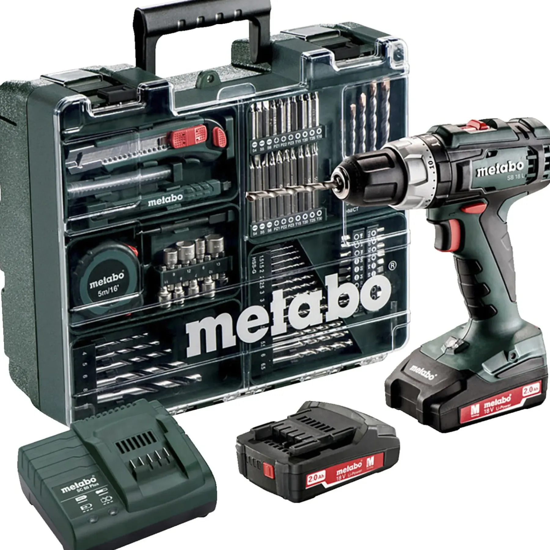 SB 18 L 2X2,0 13MM BORE-/SKRUEMASKINE MED SLAG AKKU MED BATTERI>Metabo Best