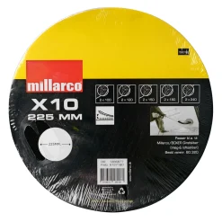 SLIBERONDEL Ø225 MM K100/K120/K150/K180/K240 10 DELE>Millarco Best
