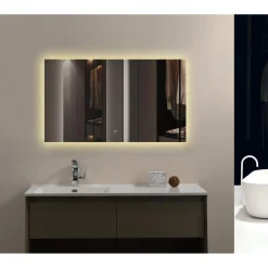 Badeværelsesmøbler ^ Milobad CL34 MED LED-LYS SPEJL 70X120