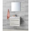 Badeværelsesmøbler ^ Milobad NORDIC DECK NATURE BADMØBEL HVID 2 SKUFFER 61 CM