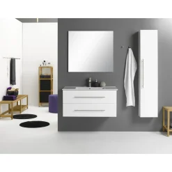 Badeværelsesmøbler ^ Milobad VENICE HØJSKAB LÅGE HVID HØJGLANS 30 X 150 CM