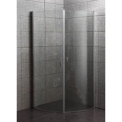 BUET, KLAR GLAS BRUSEHJØRNE 90 CM KROM>Milobad Hot