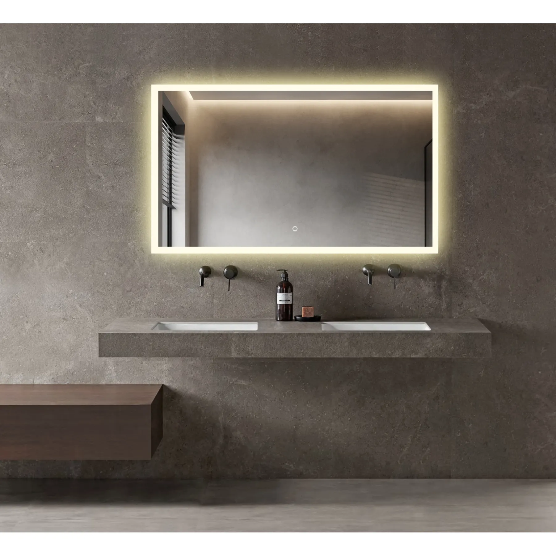 CL30 MED LED-LYS SPEJL 70X120>Milobad Hot