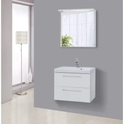 LENA BADMØBEL HVID 2 SKUFFER 80 CM>Milobad Best