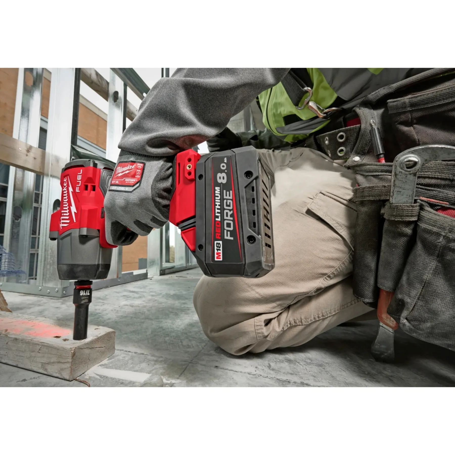 Batterier & Ladere ^ MILWAUKEE M18 FB8 BATTERI 18V 8,0 AH 1
