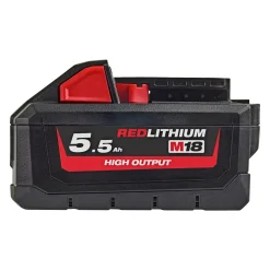 Batterier & Ladere ^ MILWAUKEE M18 HB5.5 BATTERI 18V 5,5 AH 1 STK