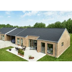 Betontagsten ^ Monier B&C 30 ERGO BETONTAGSTEN SORT GENNEMFARVET
