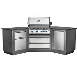 Gasgrill ^ Napoleon PRESTIGE PRO 500 INDBYGNING INDBYGNINGSGRILL RUSTFRIT STÅL