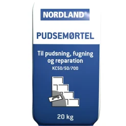 Cement & Mørtel ^ Nordland PUDSEMØRTEL GRÅ 20 KG