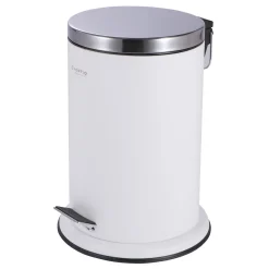 Tilbehør Badeværelse ^ Nortiq 12 LTR. PEDALSPAND MAT HVID 12 LTR.