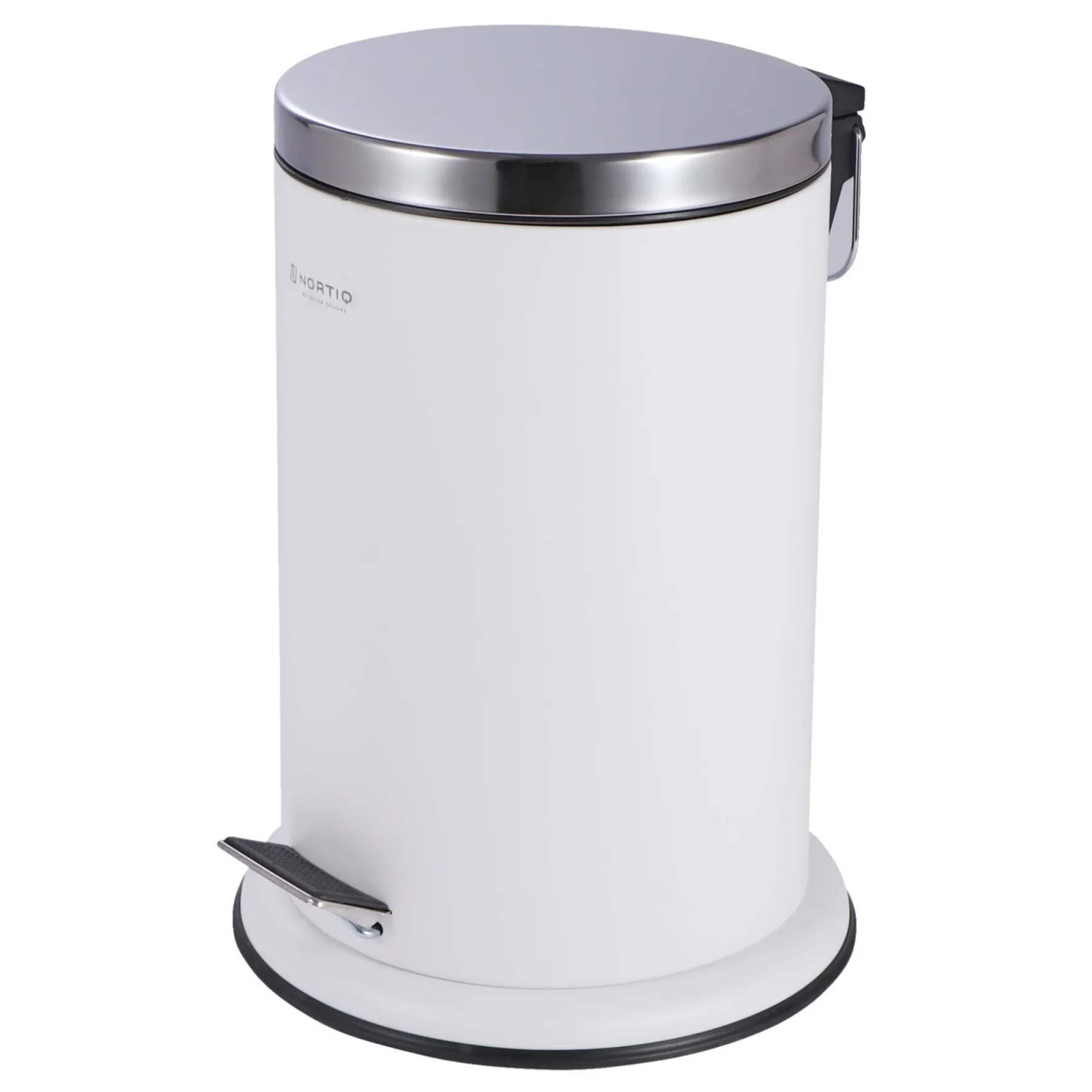 Tilbehør Badeværelse ^ Nortiq 12 LTR. PEDALSPAND MAT HVID 12 LTR.