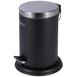 Tilbehør Badeværelse ^ Nortiq 3 LTR. PEDALSPAND MAT SORT 3 L