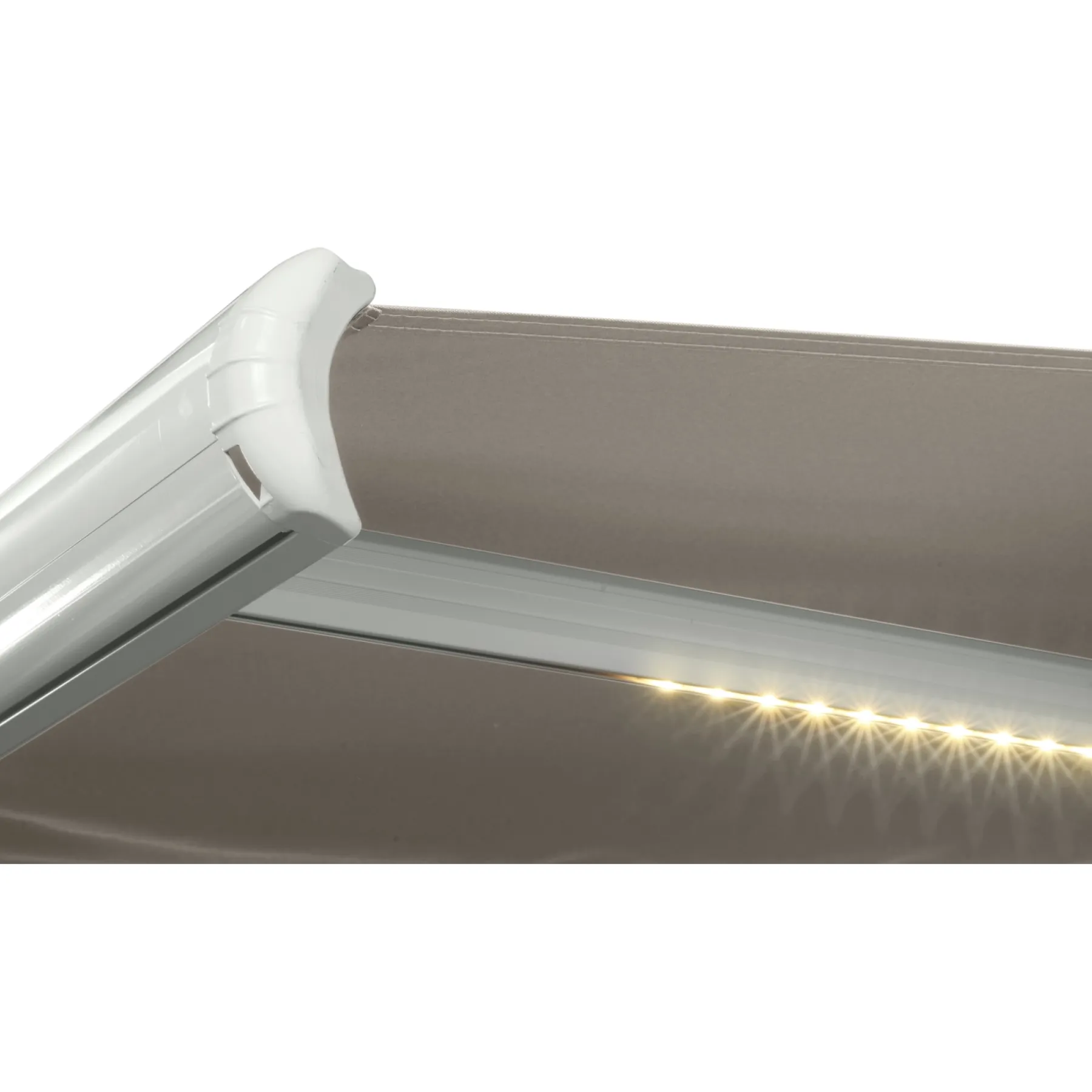 LIANA M/LED MARKISE M/MOTOR TAUPE/HVID 480 CM>Outfit Discount
