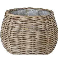 Havekrukker ^ Outrium INDO SÆT Á 2 STK. HAVEKRUKKE KUBO RATTAN NATUR 29X58X43