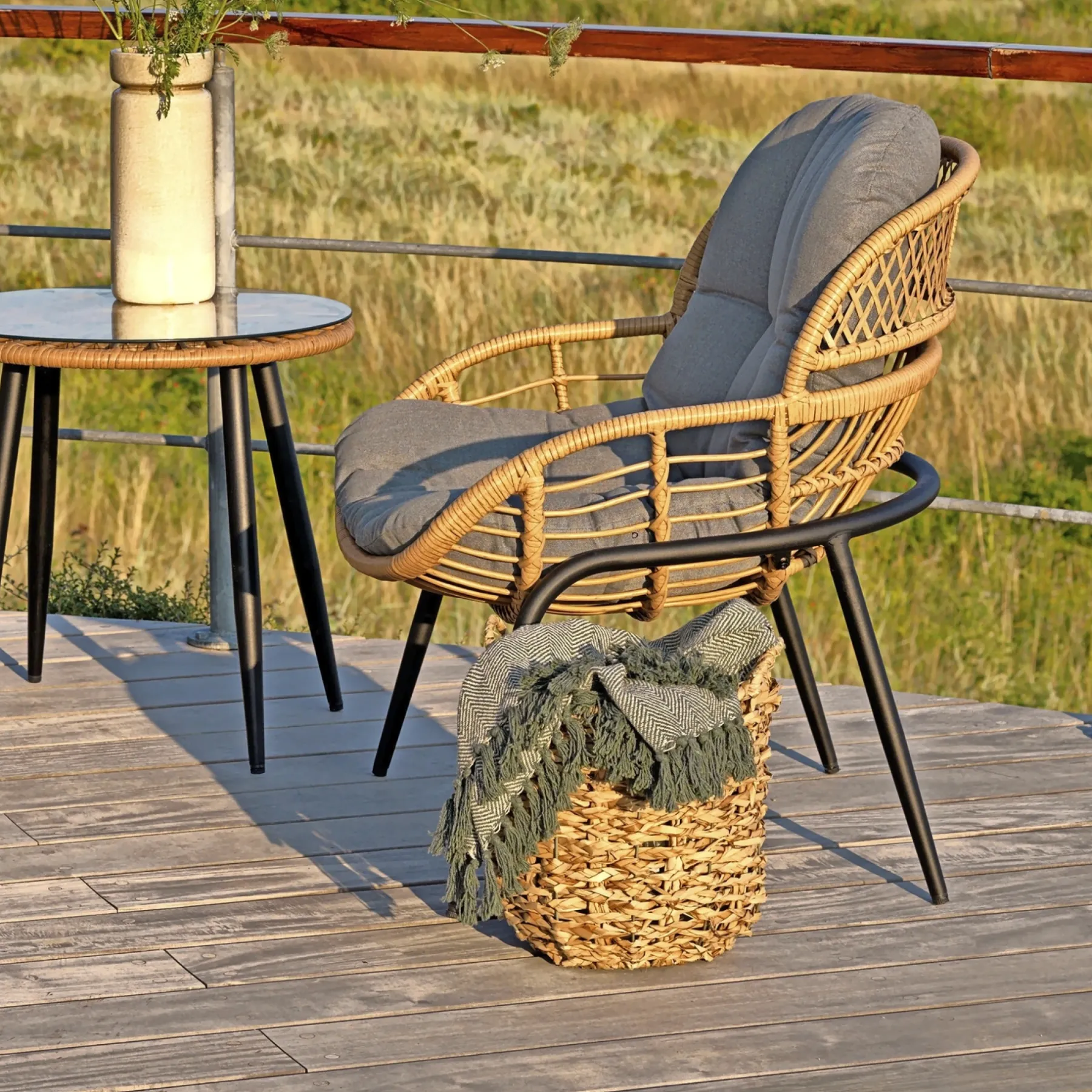 Lounge Havemøbler ^ Outrium CAPRI LOUNGESTOL NATUR