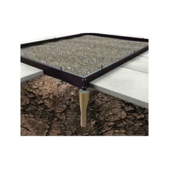 Drivhuse ^ Outrium DRIVHUS INKL. SOKKEL 3 MM DELT GLAS SORT 9,9 M2