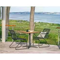 Cafesæt ^ Outrium FARO/BILBAO MED 2 STOLE CAFESÆT NATUR/ANTRACITGRÅ
