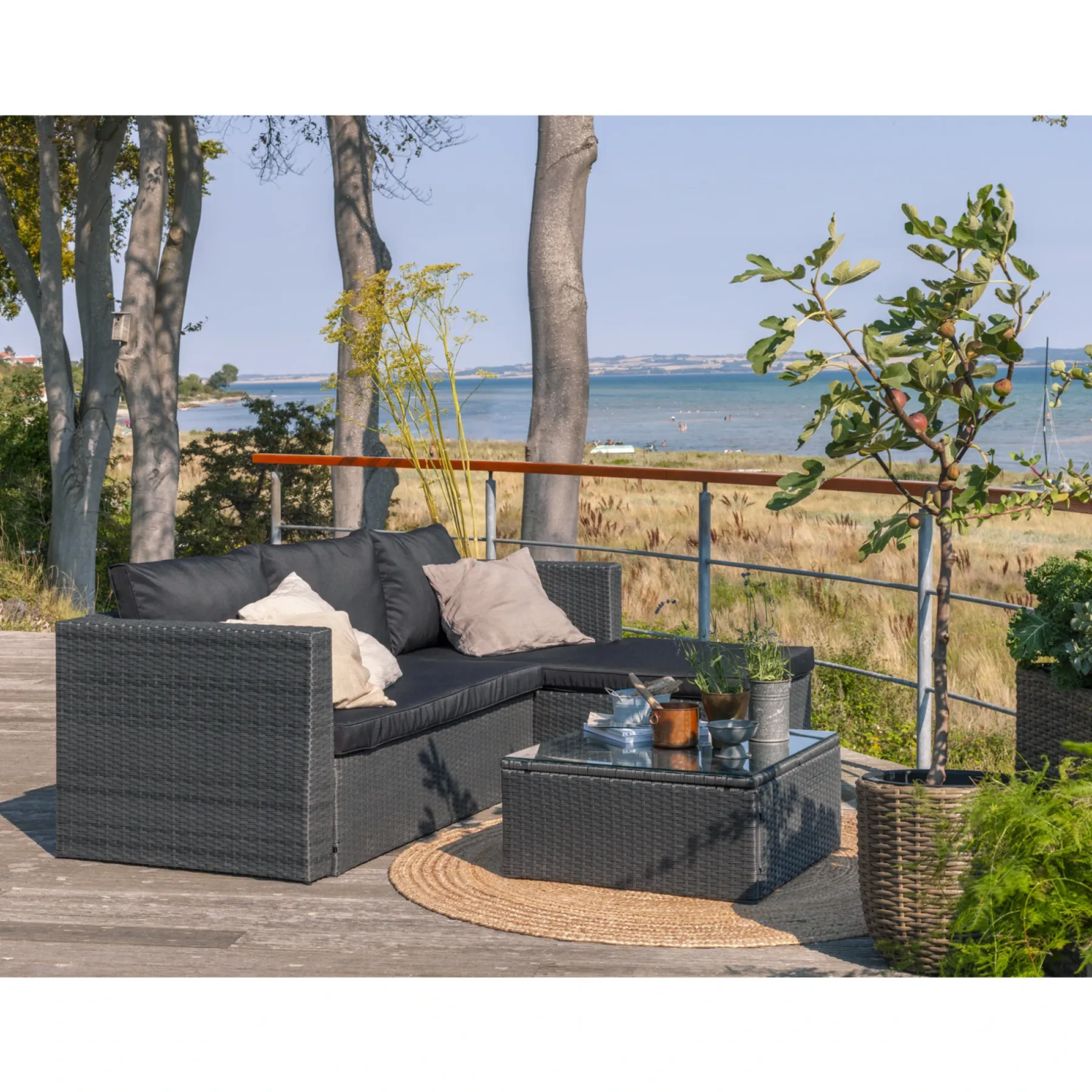 JAMAICA SOFASÆT SORT>Outrium New