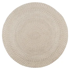 LIDO UDENDØRSTÆPPE GENANVENDT PLAST (PET) SAND Ø180 CM>Outrium Online