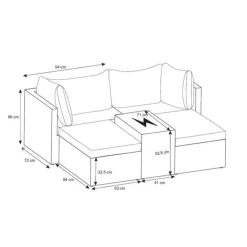 LISSABON SOFASÆT KUBO>Outrium Discount
