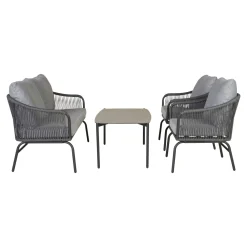 Lounge Havemøbler ^ Outrium PALMA INKL. HYNDER SOFASÆT GRÅ