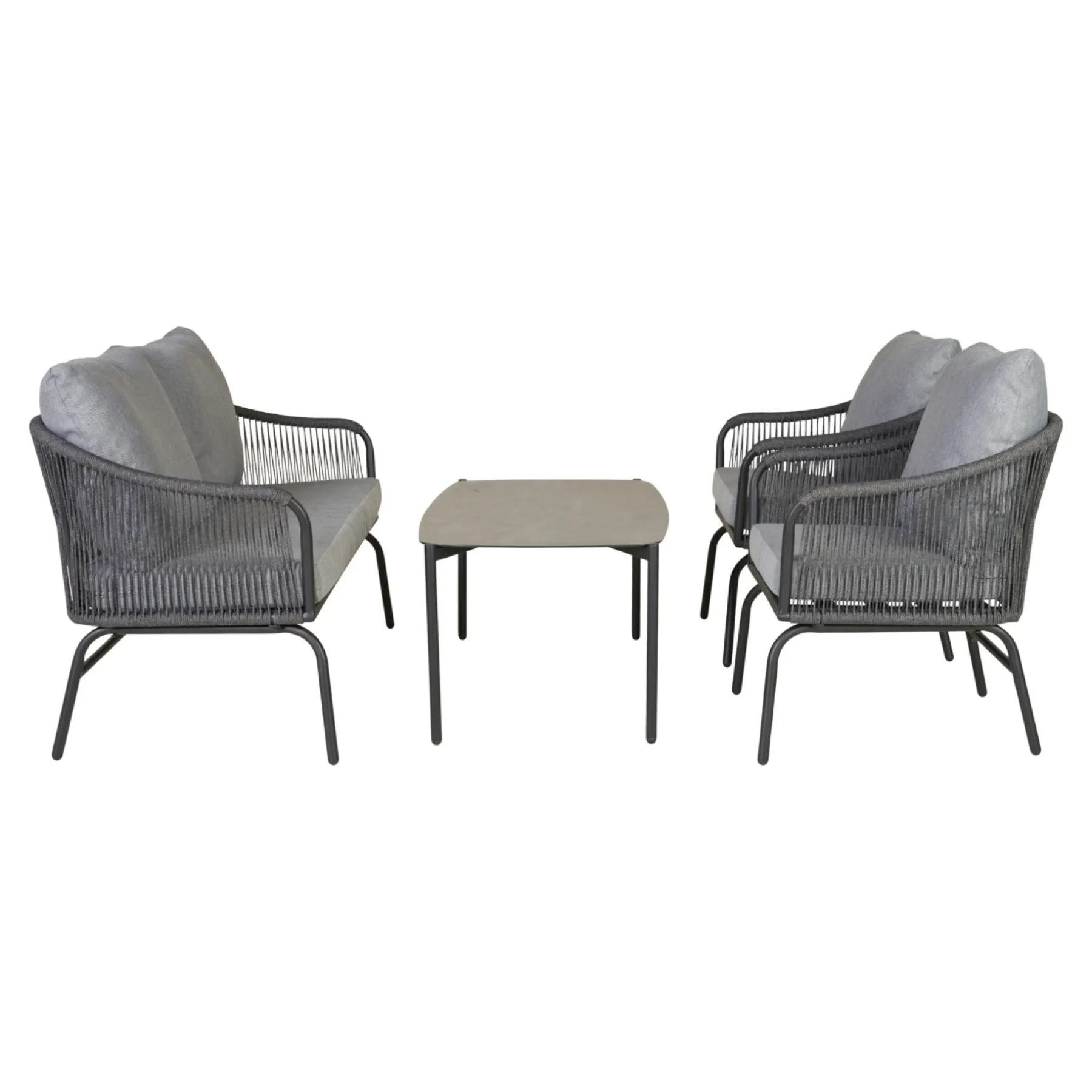 Lounge Havemøbler ^ Outrium PALMA INKL. HYNDER SOFASÆT GRÅ