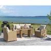 Lounge Havemøbler ^ Outrium PORTO MED EKSTRA HØJ RYG SOFASÆT NATUR