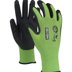 Arbejdshandsker ^ OX-ON GARDEN COMFORT 5300 ARBEJDSHANDSKE CE 08 GRØN/SORT 1 PAR