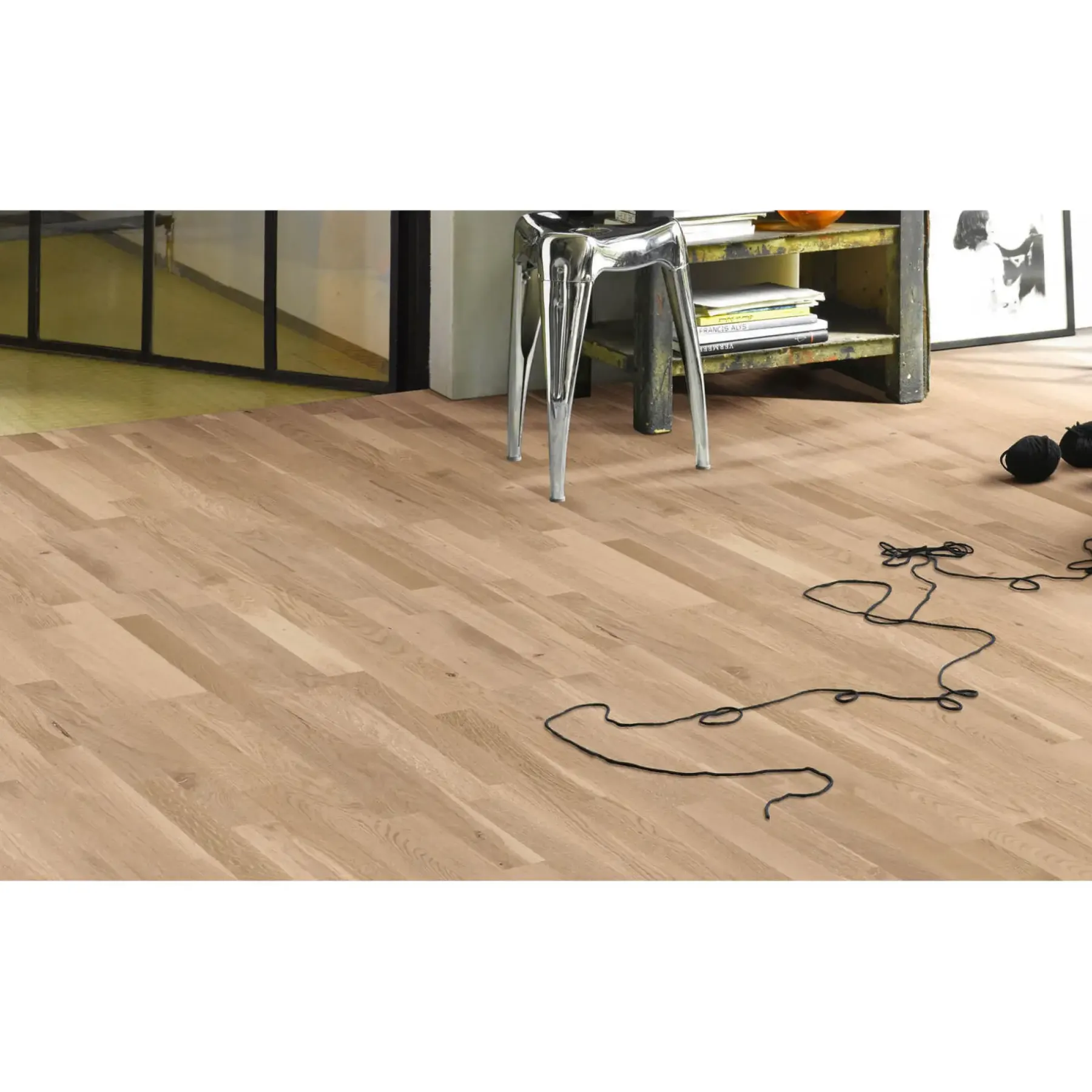 CLASSIC 3060 3-STAVS PARKETGULV EG HVID MATLAK>Parador New