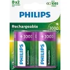 Batterier ^ Philips D GENOPLADELIGT BATTERI 2 STK/PAK