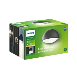 Væglamper Ude ^ Philips DUST UDENDØRS VÆGLAMPE ANTHRACITE 3W