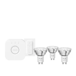 Smart Belysning ^ Philips E WCA 3 X GU10, BRIDGE & DIM. SWITCH STARTSÆT