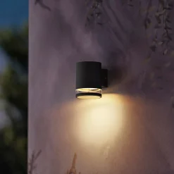 Væglamper Ude ^ Philips FYCE SOLCELLE VÆGLAMPE SORT 1,5W