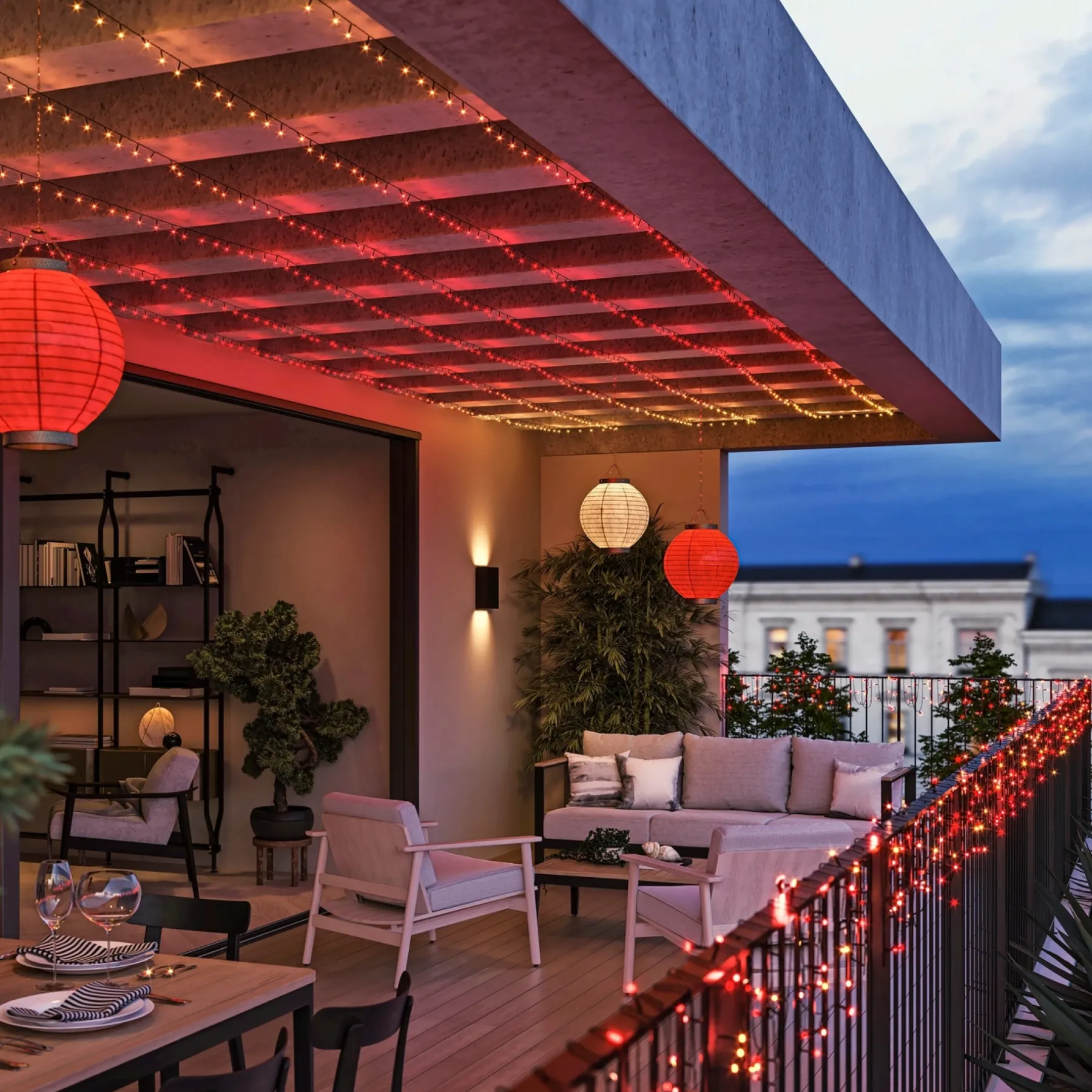 Smart Julebelysning ^ Philips Hue FESTAVIA 250 LED LYSKÆDE