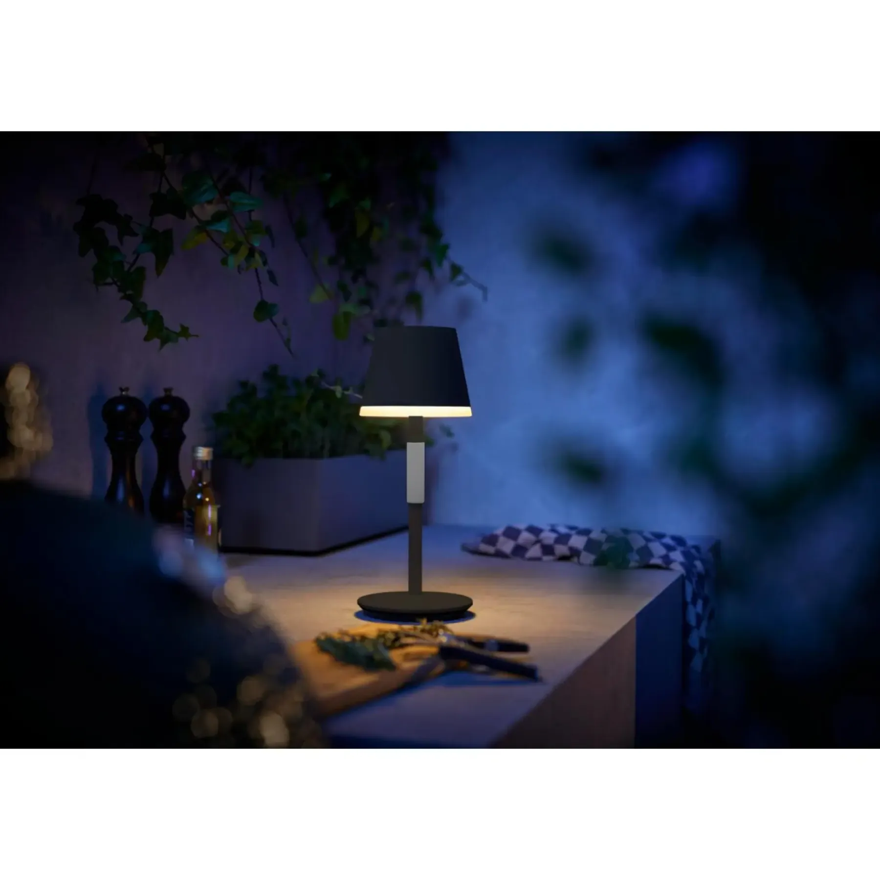 Smart Belysning ^ Philips Hue GO BORDLAMPE SORT 38,8 CM