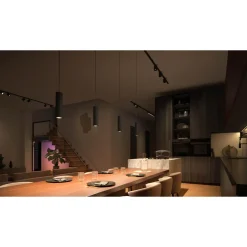 Smart Belysning ^ Philips Hue PERIFO 3 SPOT + 1 LYSBAR SKINNESYSTEM SORT LED 5W