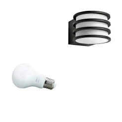 Smart Belysning ^ Philips Hue W LUCCA UDENDØRS VÆGLAMPE 9W ANTRACITGRÅ