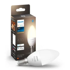 Smart Belysning ^ Philips Hue W SMART LED PÆRE E14 KERTE 6W