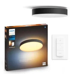 Smart Belysning ^ Philips Hue WA ENRAVE XL PLAFOND 48W SORT 600 MM