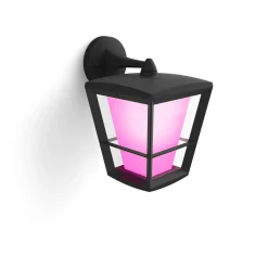 Smart Belysning ^ Philips Hue WCA ECONIC UDENDØRS VÆGLAMPE 15W SORT
