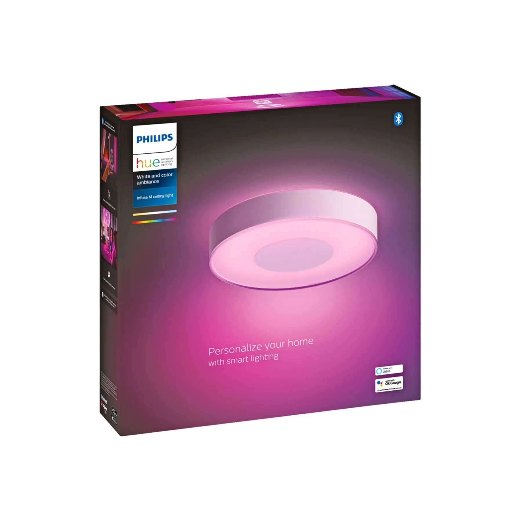 Smart Belysning ^ Philips Hue WCA INFUSE PLAFOND 34W HVID 380 MM