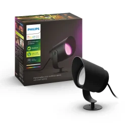 Smart Belysning ^ Philips Hue WCA LILY XL SPOTLAMPE SORT INTEGRERET LED 15W