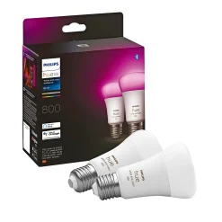 Smart Belysning ^ Philips Hue WCA 2-PAK SMART LED PÆRE E27 STANDARD 9W