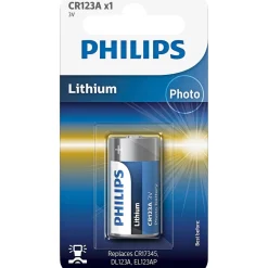 Batterier ^ Philips LITIUM CR123A BATTERI 1 STK/PAK