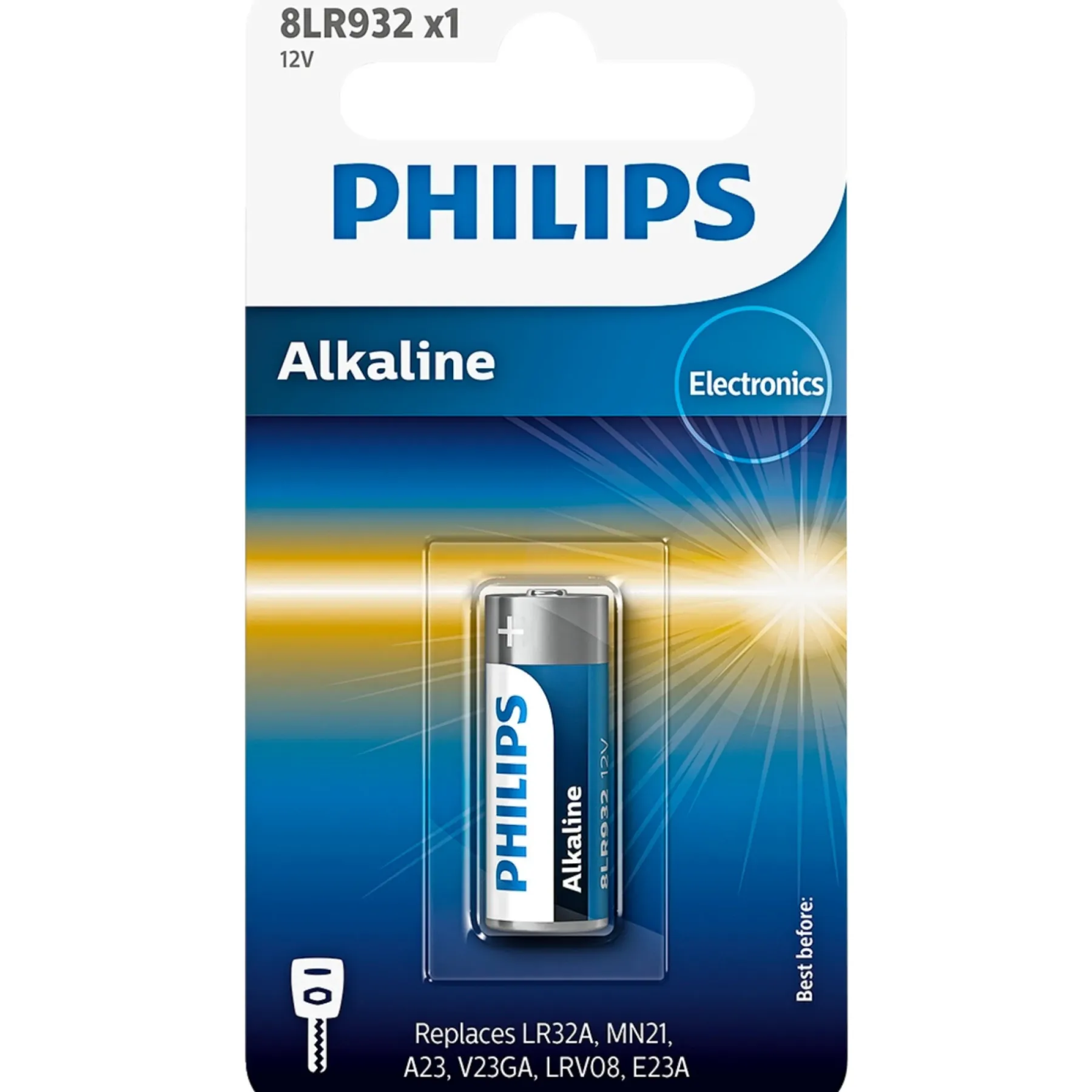 Batterier ^ Philips 8LR932 BATTERI 1 STK/PAK