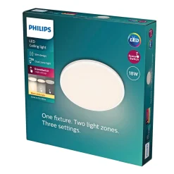 Plafonder ^ Philips OZZIET PLAFOND 18W HVID 0 0