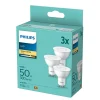 Led ^ Philips 3-PAK LED PÆRE SPOT GU10 5W