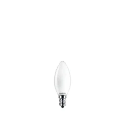 Led ^ Philips 2-PAK MAT LED PÆRE KERTE E14 2W